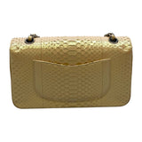 シャネル CHANEL マトラッセ25  A01112 ピンクベージュ×シルバー金具 パイソン レディース ショルダーバッグ