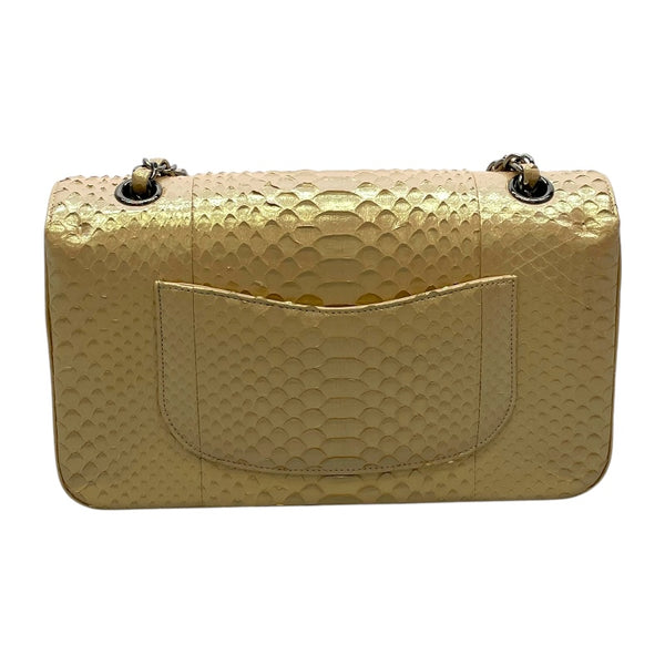 シャネル CHANEL マトラッセ25  A01112 ピンクベージュ×シルバー金具 パイソン レディース ショルダーバッグ