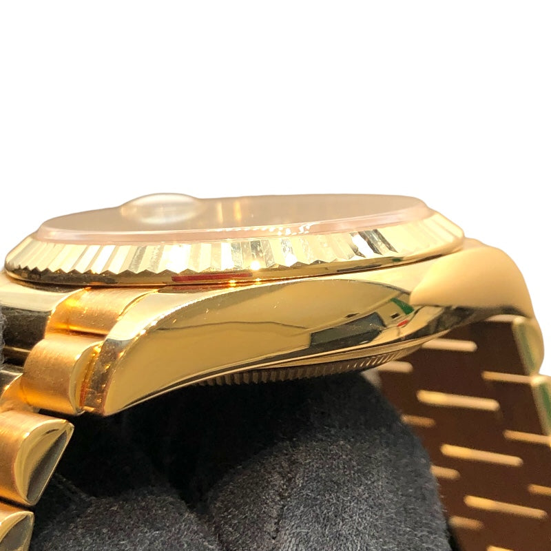 ロレックス ROLEX デイデイト36グリーンオングレ 128238A グリーン K18イエローゴールド G750YG ユニセックス 腕時計