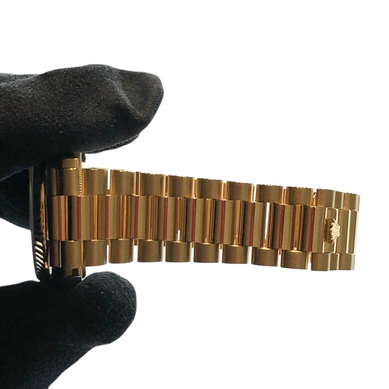 ロレックス ROLEX デイデイト36グリーンオングレ 128238A グリーン K18イエローゴールド G750YG ユニセックス 腕時計