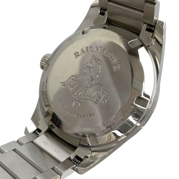 オメガ OMEGA シーマスター レイルマスター 1957 トリロジ― 220.10.38.20.01.002 ブラック SS 自動巻き メンズ 腕時計