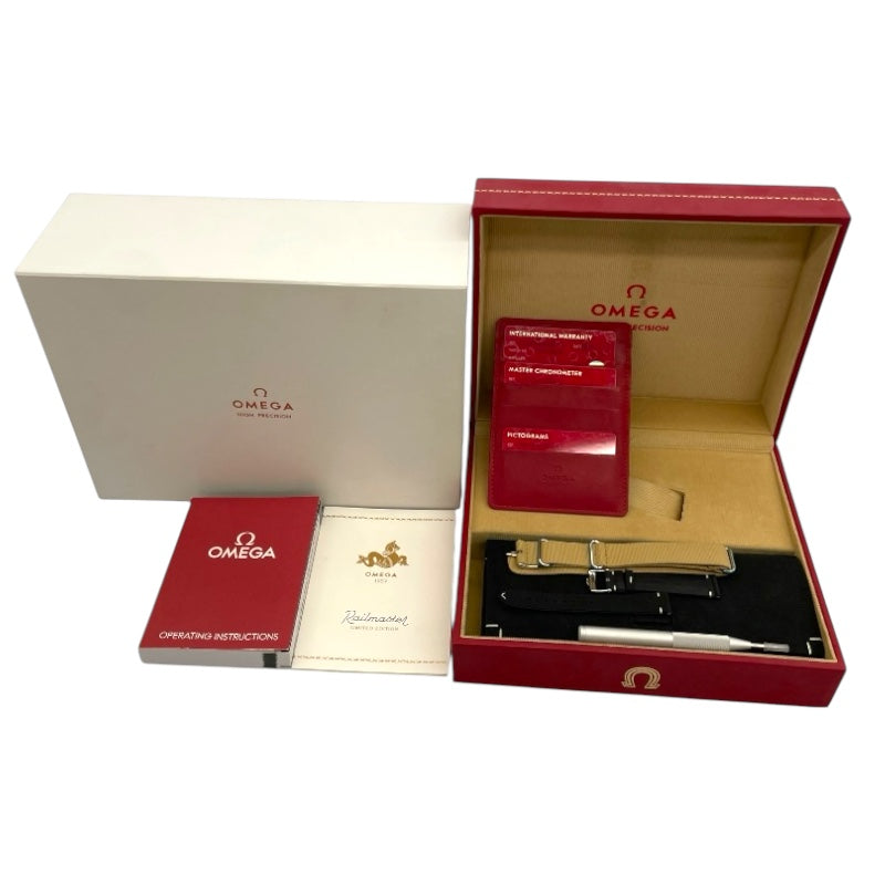 オメガ OMEGA シーマスター レイルマスター 1957 トリロジ― 220.10.38.20.01.002 ブラック SS 自動巻き メンズ 腕時計