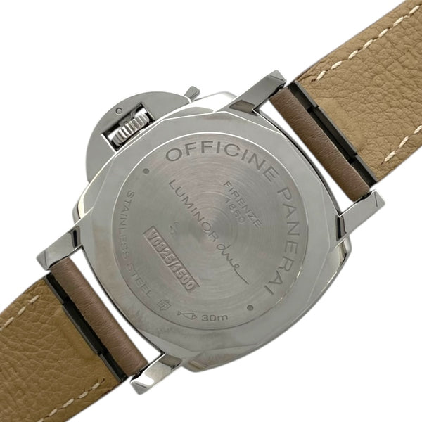 パネライ PANERAI ルミノール ドゥエ PAM01043 ホワイト SS/革ベルト 自動巻き ユニセックス 腕時計
