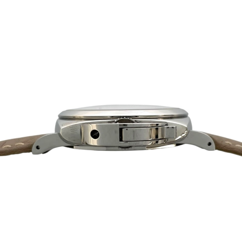 パネライ PANERAI ルミノール ドゥエ PAM01043 ホワイト SS/革ベルト 自動巻き ユニセックス 腕時計