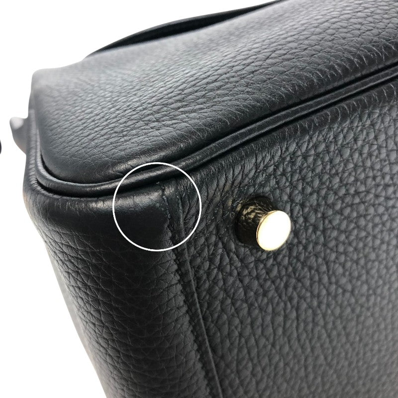 エルメス HERMES リンディ26 B刻 ブラック ゴールド金具 トリヨンクレマンス レディース ショルダーバッグ