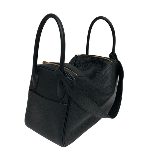 エルメス HERMES リンディ26 B刻 ブラック ゴールド金具 トリヨンクレマンス レディース ショルダーバッグ