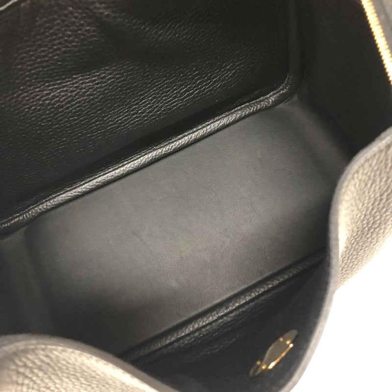 エルメス HERMES リンディ26 B刻 ブラック ゴールド金具 トリヨンクレマンス レディース ショルダーバッグ