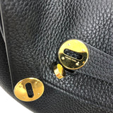 エルメス HERMES リンディ26 B刻 ブラック ゴールド金具 トリヨンクレマンス レディース ショルダーバッグ