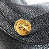 エルメス HERMES リンディ26 B刻 ブラック ゴールド金具 トリヨンクレマンス レディース ショルダーバッグ