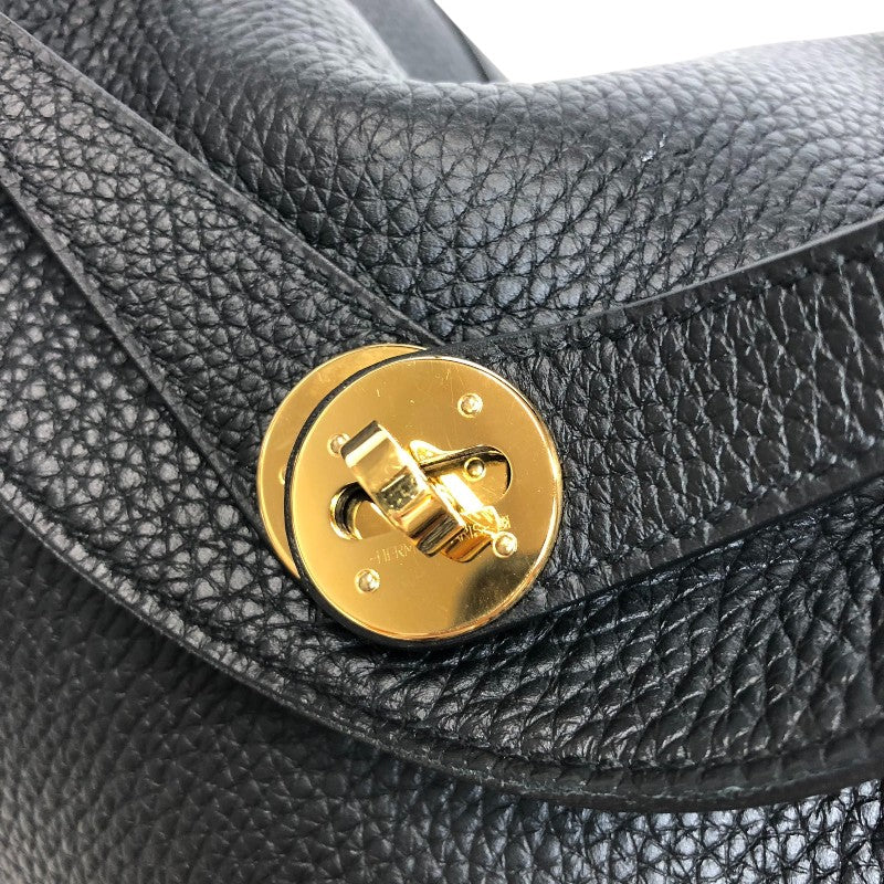エルメス HERMES リンディ26 B刻 ブラック ゴールド金具 トリヨンクレマンス レディース ショルダーバッグ