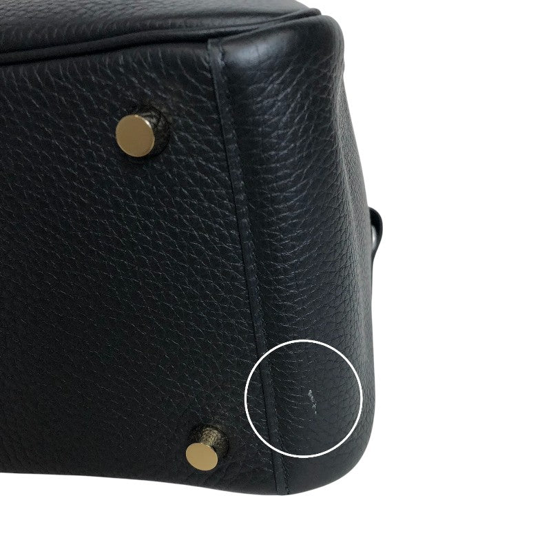 エルメス HERMES リンディ26 B刻 ブラック ゴールド金具 トリヨンクレマンス レディース ショルダーバッグ