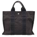 エルメス HERMES エールライントートPM グレー SV金具 ナイロン/キャンバス レディース ハンドバッグ
