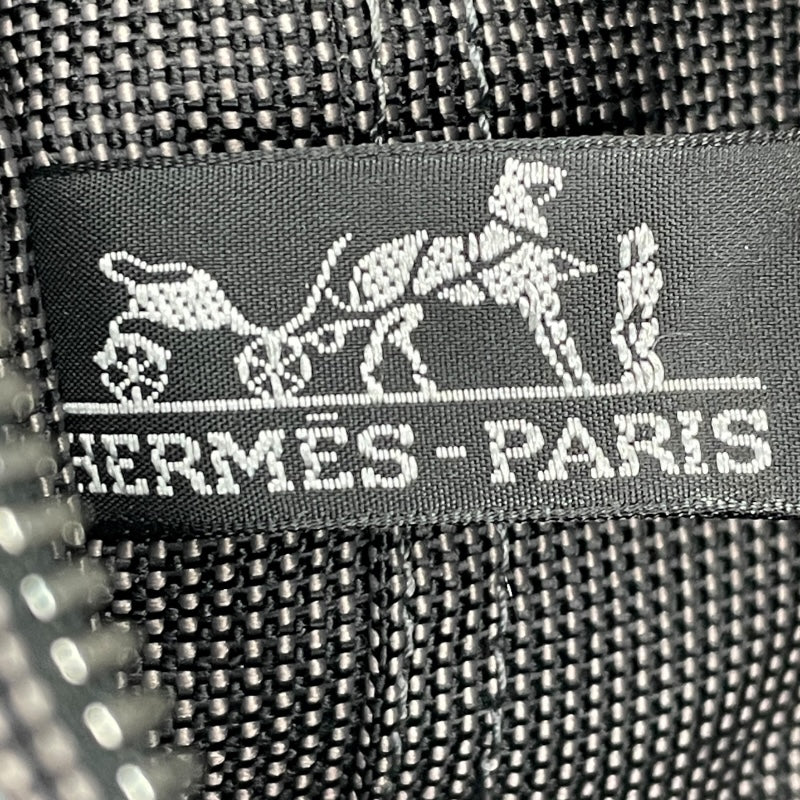 エルメス HERMES エールライントートPM グレー SV金具 ナイロン/キャンバス レディース ハンドバッグ