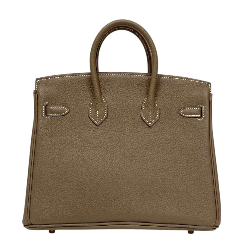 エルメス HERMES バーキン25 Z刻 エトゥープ ゴールド金具 トゴ レディース ハンドバッグ