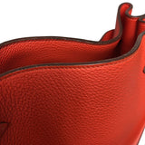 エルメス HERMES ソーケリー26 □Q刻 ルージュピヴォワンヌ シルバー金具 トゴ レディース ショルダーバッグ