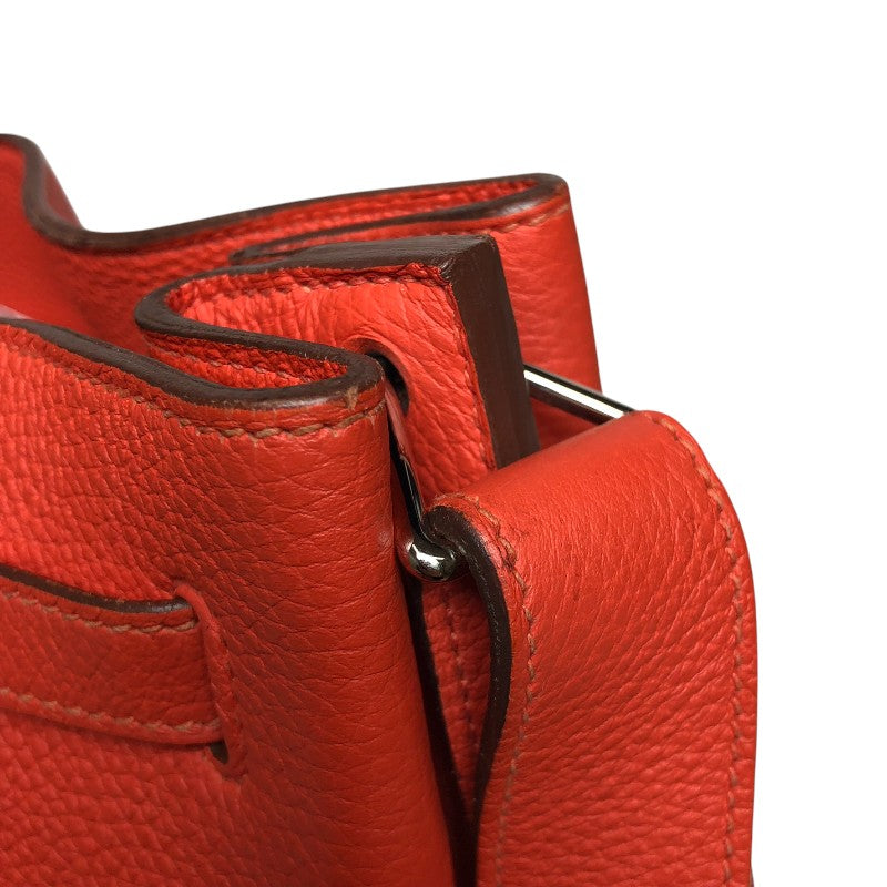 エルメス HERMES ソーケリー26 □Q刻 ルージュピヴォワンヌ シルバー金具 トゴ レディース ショルダーバッグ