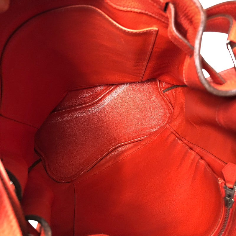 エルメス HERMES ソーケリー26 □Q刻 ルージュピヴォワンヌ シルバー金具 トゴ レディース ショルダーバッグ