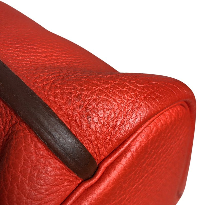 エルメス HERMES ソーケリー26 □Q刻 ルージュピヴォワンヌ シルバー金具 トゴ レディース ショルダーバッグ