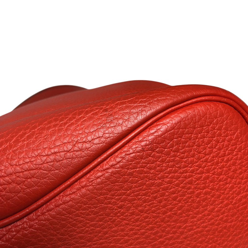 エルメス HERMES ソーケリー26 □Q刻 ルージュピヴォワンヌ シルバー金具 トゴ レディース ショルダーバッグ