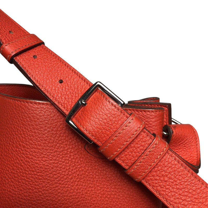 エルメス HERMES ソーケリー26 □Q刻 ルージュピヴォワンヌ シルバー金具 トゴ レディース ショルダーバッグ