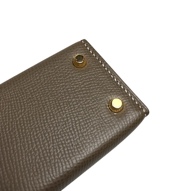 エルメス HERMES ミニケリー2 Z刻印 エトゥープ ゴールド金具