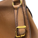 エルメス HERMES バルドゴルフ ○B刻印 ブラウン　ゴールド金具 カーフ レディース ショルダーバッグ
