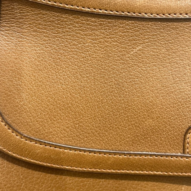 エルメス HERMES バルドゴルフ ○B刻印 ブラウン　ゴールド金具 カーフ レディース ショルダーバッグ