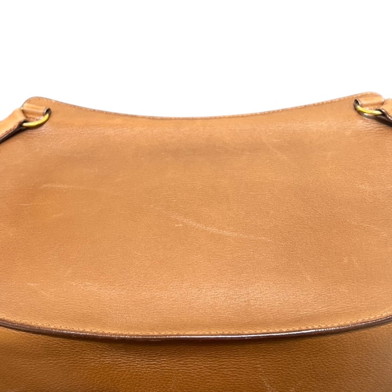 エルメス HERMES バルドゴルフ ○B刻印 ブラウン　ゴールド金具 カーフ レディース ショルダーバッグ