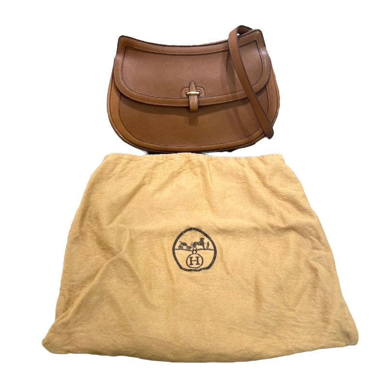 エルメス HERMES バルドゴルフ ○B刻印 ブラウン ゴールド金具