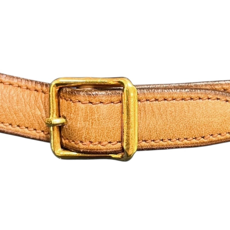 エルメス HERMES バルドゴルフ ○B刻印 ブラウン　ゴールド金具 カーフ レディース ショルダーバッグ
