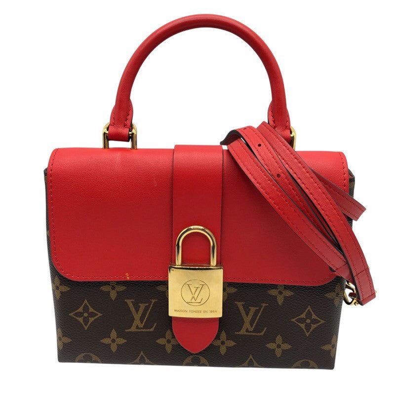 ルイ・ヴィトン LOUIS VUITTON ロッキーBB M44322 ブラウン/レッド モノグラム レディース ショルダーバッグ