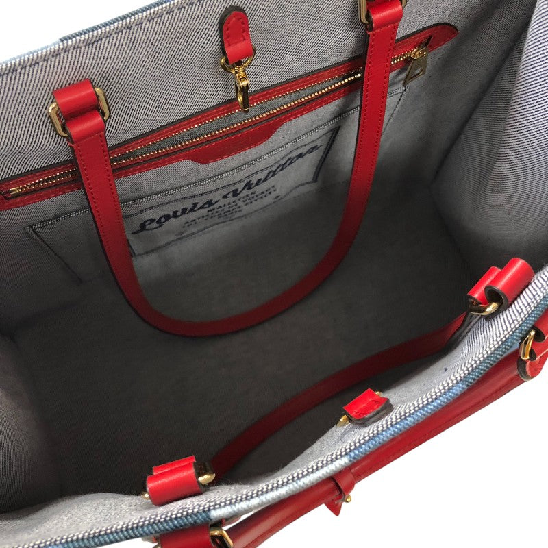 ルイ・ヴィトン LOUIS VUITTON オンザゴーGM 2Wayトートバッグ M44992 モノグラム・デニム・パッチワーク レディース ハンドバッグ
