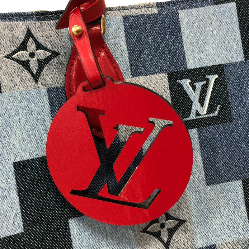 ルイ・ヴィトン LOUIS VUITTON オンザゴーGM 2Wayトートバッグ M44992 モノグラム・デニム・パッチワーク レディース ハンドバッグ