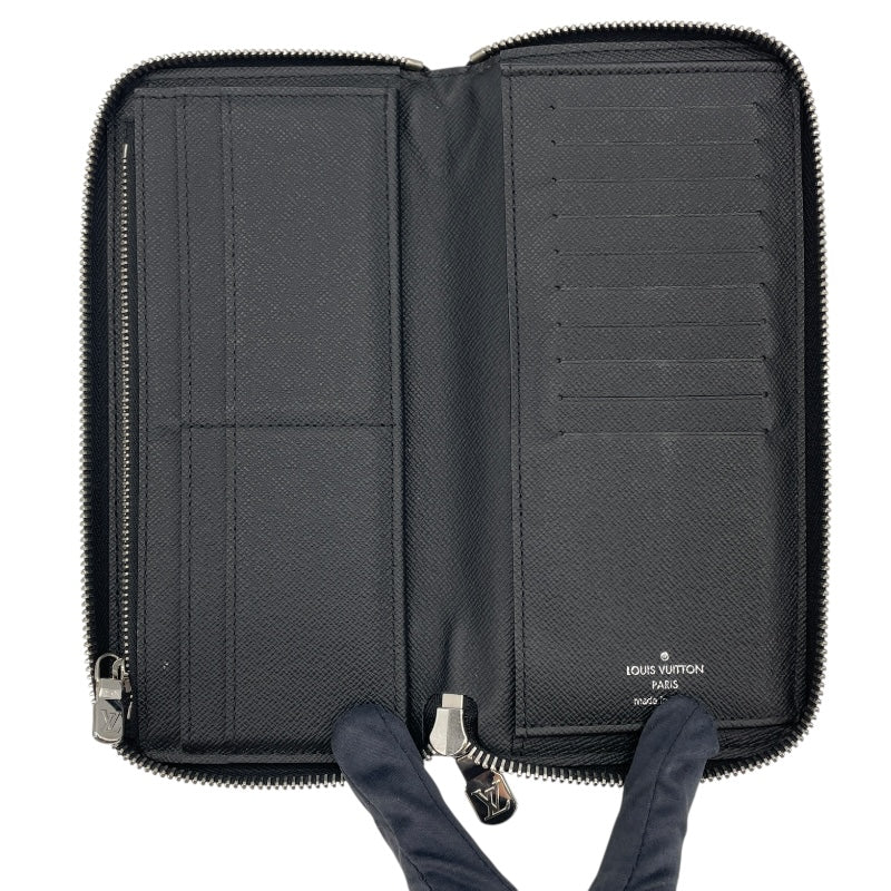 ルイ・ヴィトン LOUIS VUITTON ジッピーウォレット・ヴェルティカル M32837 オセアン タイガレザー メンズ 長財布