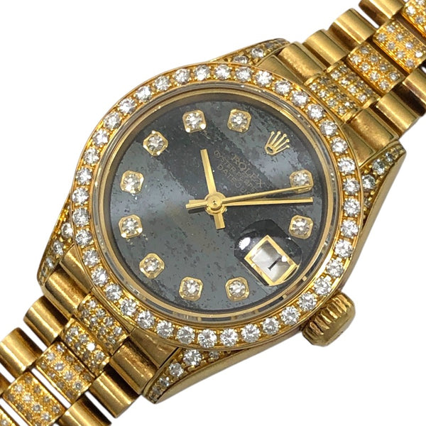 ロレックス ROLEX デイトジャスト E番 69158G フェライト K18YG レディース 腕時計