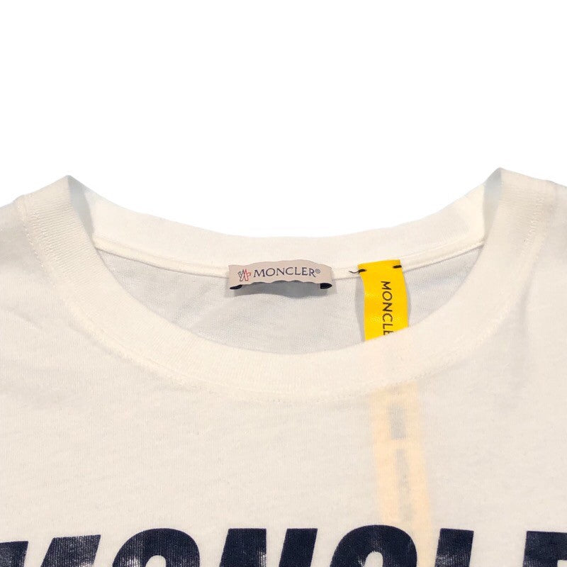 モンクレール MONCLER XFRAGMENT ロゴプリントTシャツ 8C000 コットン メンズ 半袖シャツ