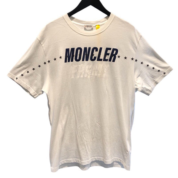 モンクレール MONCLER XFRAGMENT ロゴプリントTシャツ 8C000 コットン メンズ 半袖シャツ