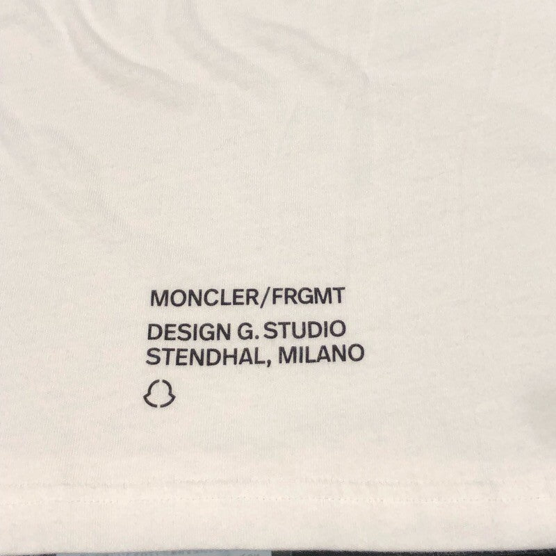 モンクレール MONCLER XFRAGMENT ロゴプリントTシャツ 8C000 コットン メンズ 半袖シャツ