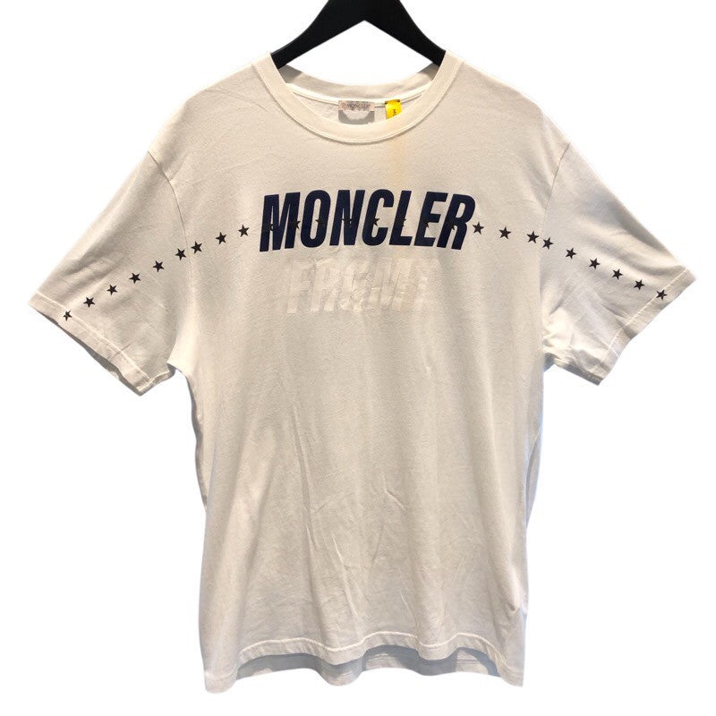 モンクレール MONCLER XFRAGMENT ロゴプリントTシャツ 8C000 コットン メンズ 半袖シャツ