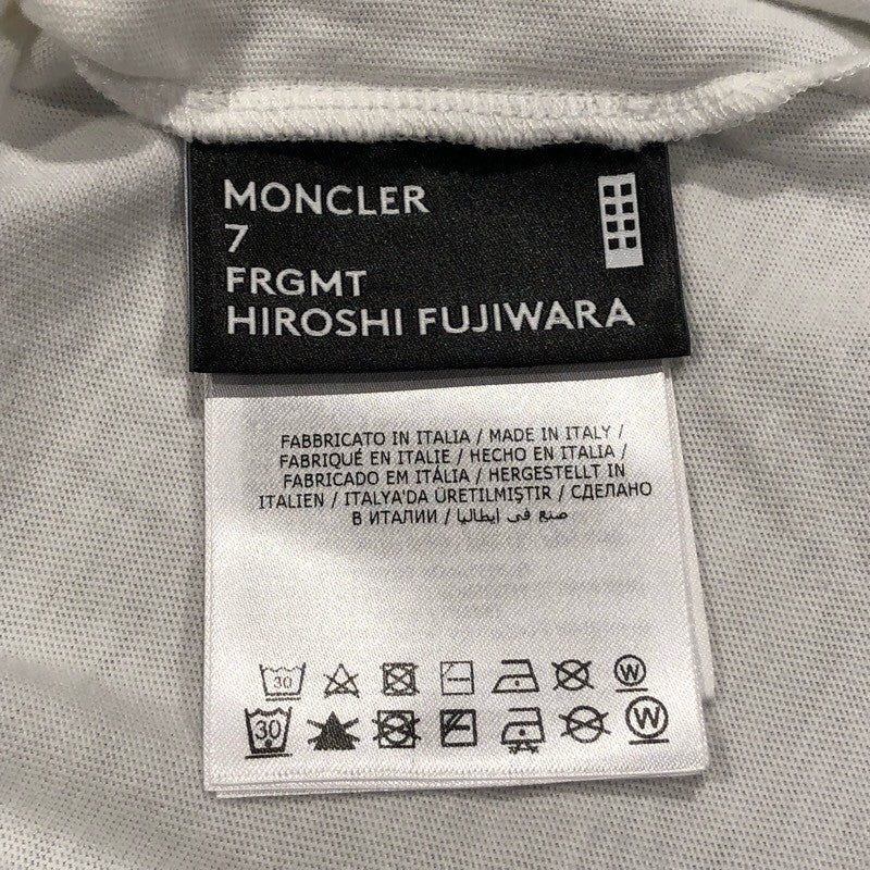 モンクレール MONCLER XFRAGMENT ロゴプリントTシャツ 8C000 コットン メンズ 半袖シャツ