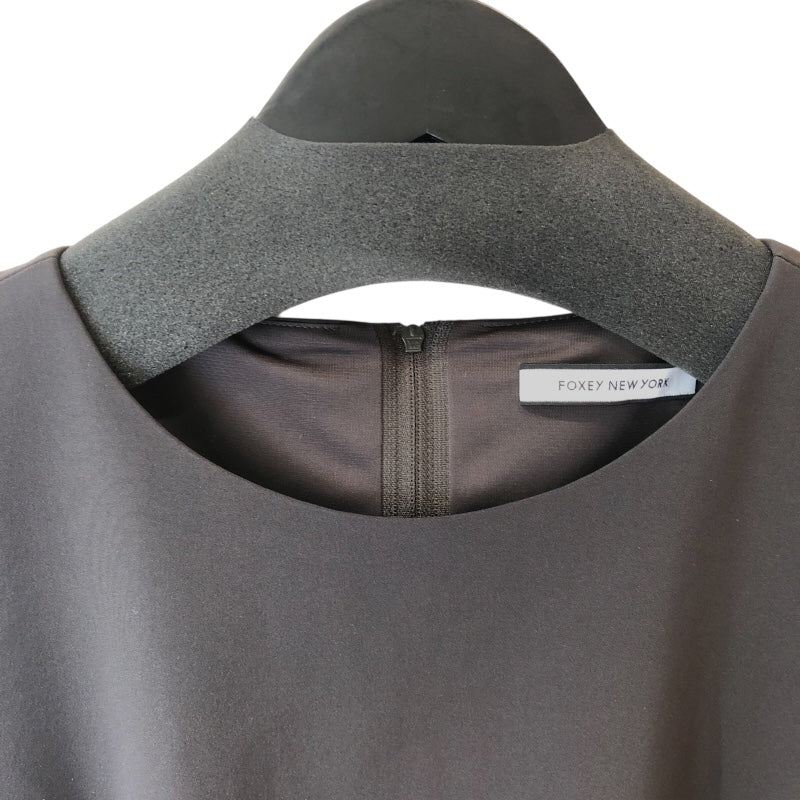 フォクシー ニューヨーク FOXEY NEW YORK Classic ノースリーブワンピース 41673 ブラウン ポリエステル ポリエステル レディース ワンピース