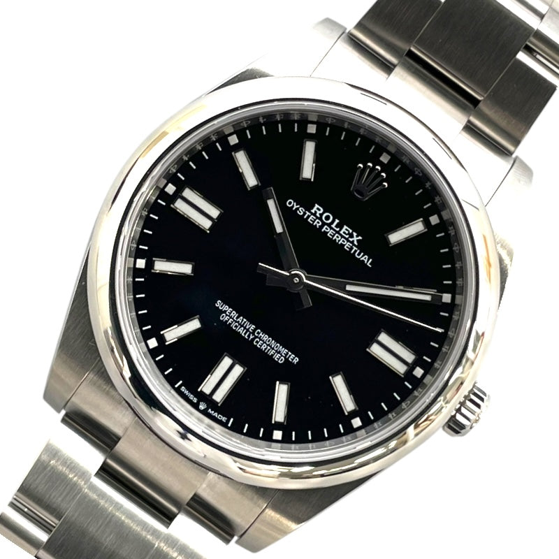 ロレックス ROLEX オイスターパーペチュアル41 ランダムシリアル 124300 ブラック SS 自動巻き メンズ 腕時計