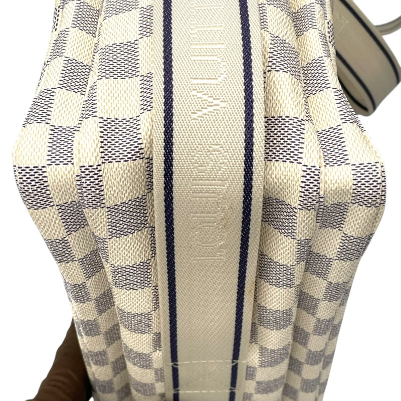 ルイヴィトンN51189 ナヴィグリオ ダミエ・アズール ホワイト斜め掛け ルイ・ヴィトン LOUIS VUITTON ナヴィグリオ N51189 ホワイト