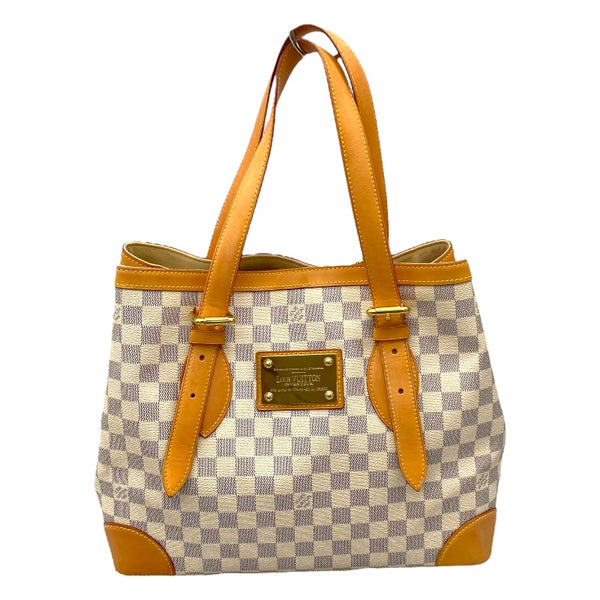 ルイ・ヴィトン LOUIS VUITTON ハムステッドMM N51206 ホワイト ダミエ・アズール レディース ハンドバッグ