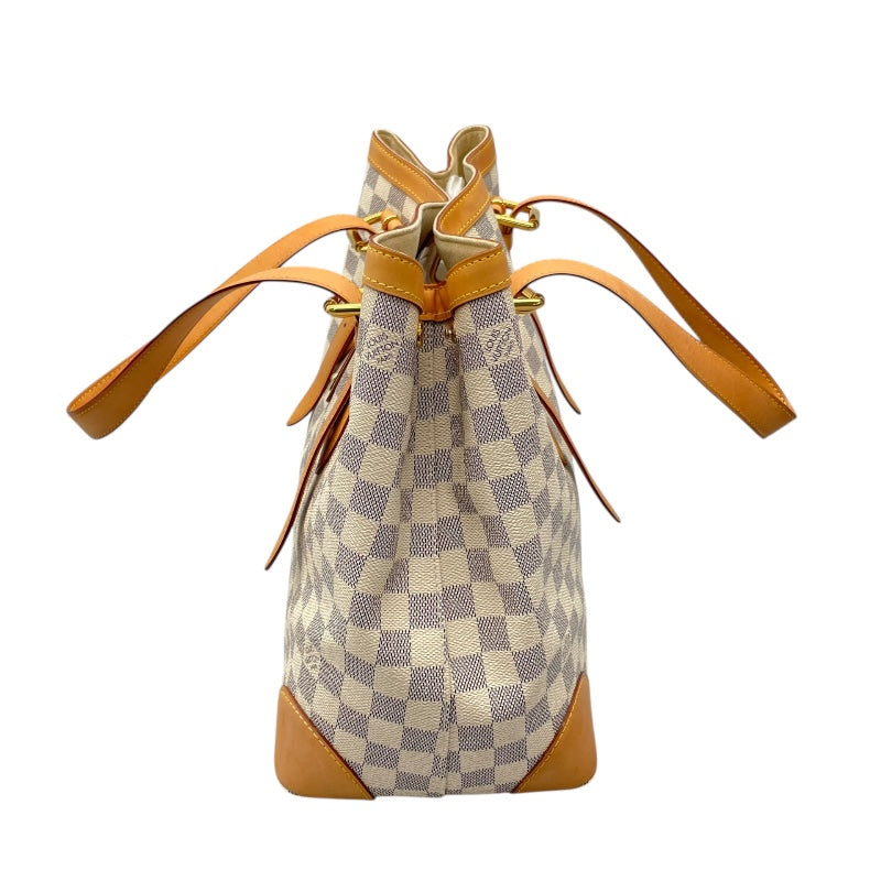 ルイ・ヴィトン LOUIS VUITTON ハムステッドMM N51206 ホワイト ダミエ・アズール レディース ハンドバッグ