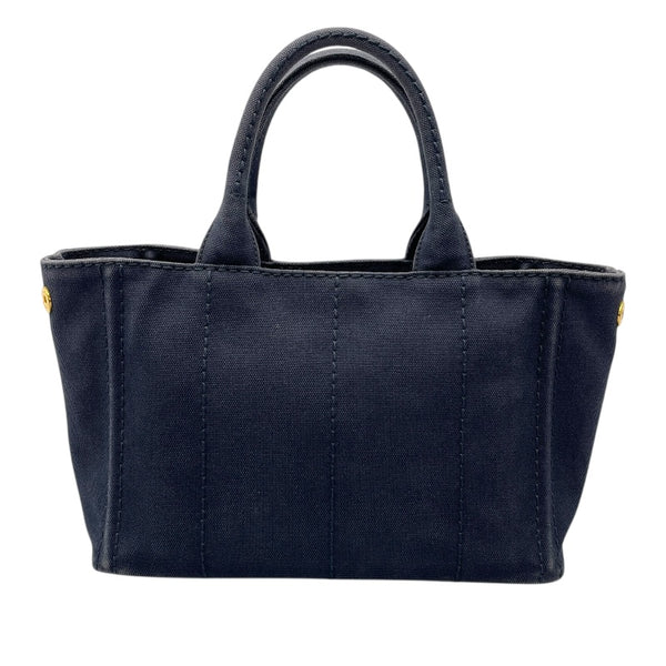 プラダ PRADA カナパSS 1BG439 ネイビー ゴールド金具 キャンバス レディース トートバッグ