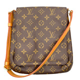 ルイ・ヴィトン LOUIS VUITTON ミュゼット・サルサ ショート M51258 ブラウン モノグラム・キャンバス レディース ショルダーバッグ