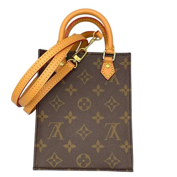 ルイ・ヴィトン LOUIS VUITTON プティット・サックプラ M69442 ブラウン モノグラム・キャンバス レディース ショルダーバッグ