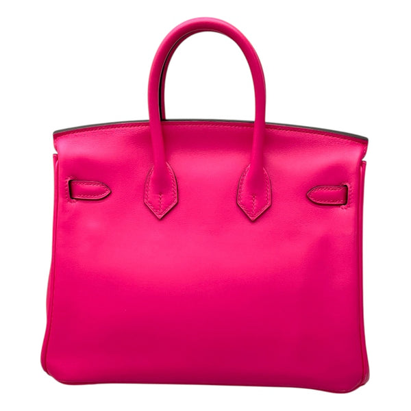 エルメス HERMES バーキン25 Z刻印 ローズショッキング シルバー金具 ジョナサン レディース ハンドバッグ