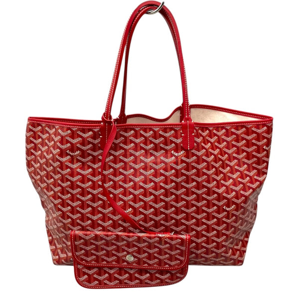 ゴヤール GOYARD サンルイPM レッド ゴヤールディンキャンバス レディース トートバッグ